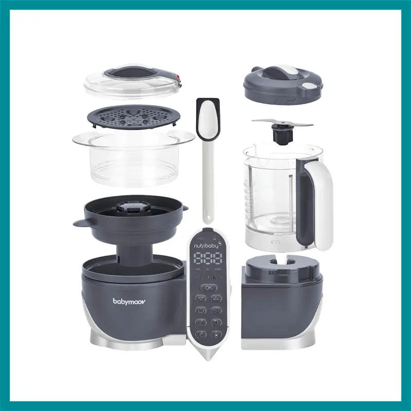 Babymoov Nutribaby (+) Industrial Grey Culinary Robot Blender & Steamer