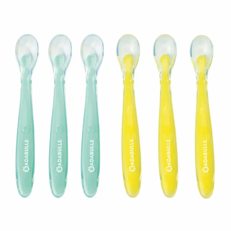 Badabulle Pack Silicone Spoons, 6 pcs.
