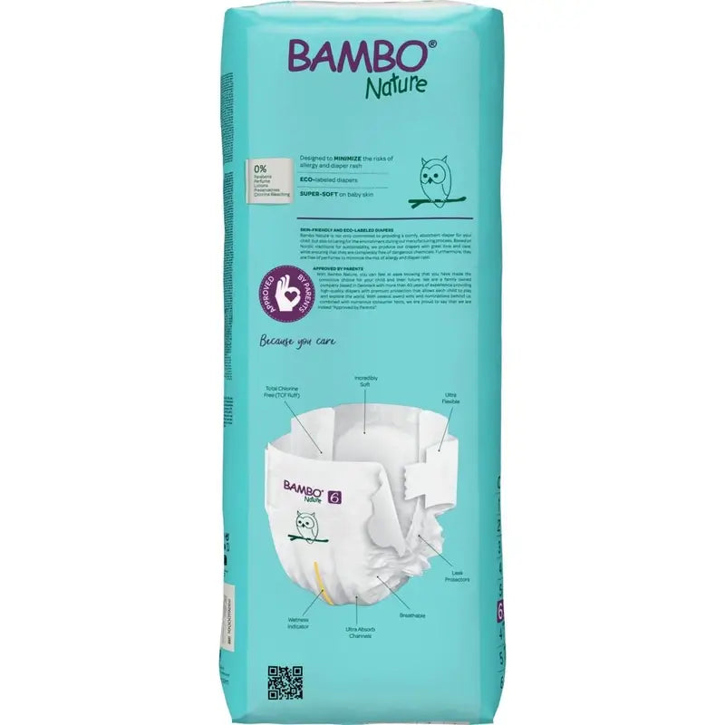 Bambo Nature Nappies Size 6 (16+ Kg), 40 pcs.
