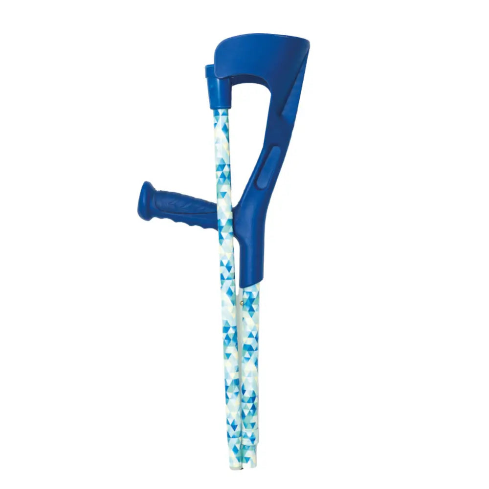 Folding walking stick, blue (pair)