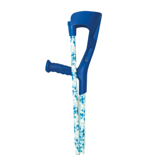Folding walking stick, blue (pair)