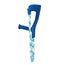 Folding walking stick, blue (pair)