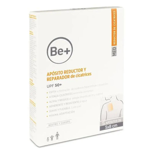 Be+ Scar Reducer & Repair Dressing, 5X8 Cm, 5 Units