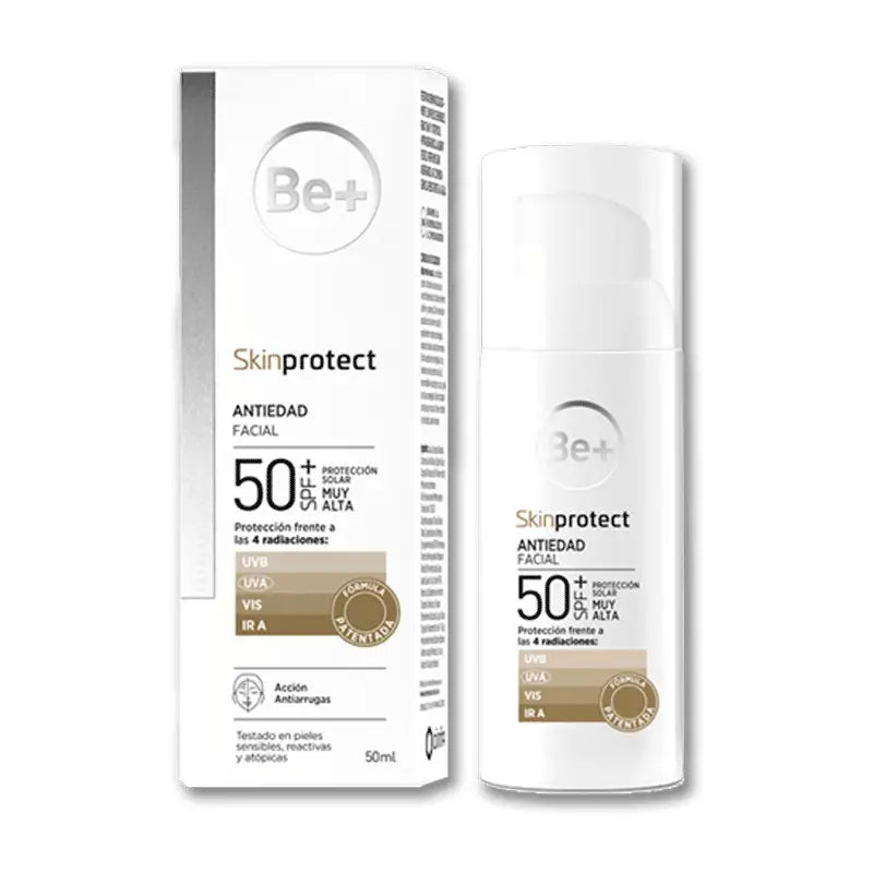 Be+ Skin Protect Anti-Ageing Face Emulsion Photoprotector SPF 50+, 50 ml