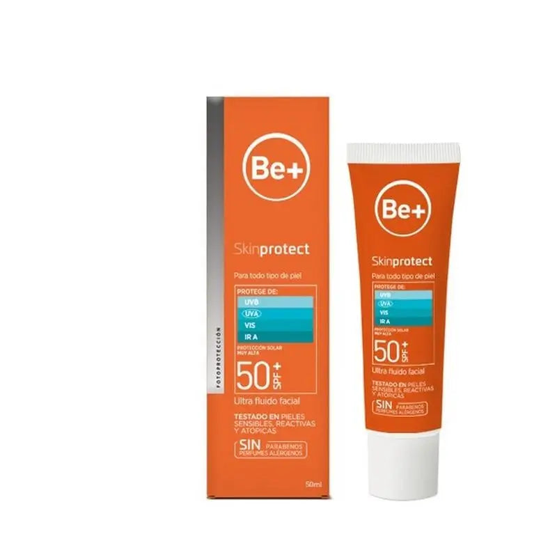 Be + Skin Protect Ultrafluid Face Care SPF 50+ 50 ml