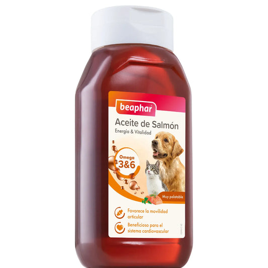 Beaphar Salmon Oil for Dogs and Cats 425 ml, wet dog food