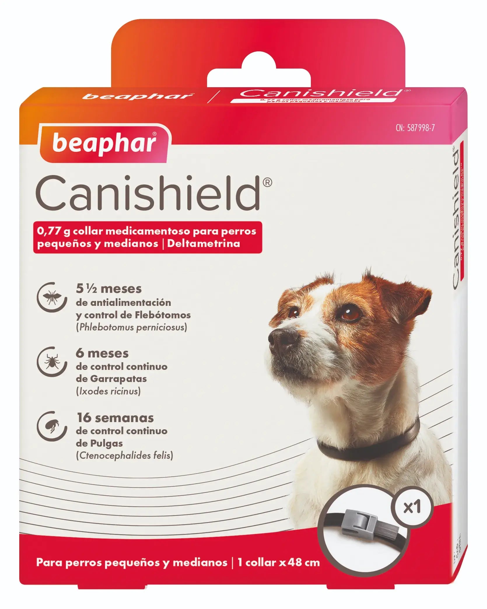 Beaphar Canishield Dog Collar, 48 cm 1 pcs.