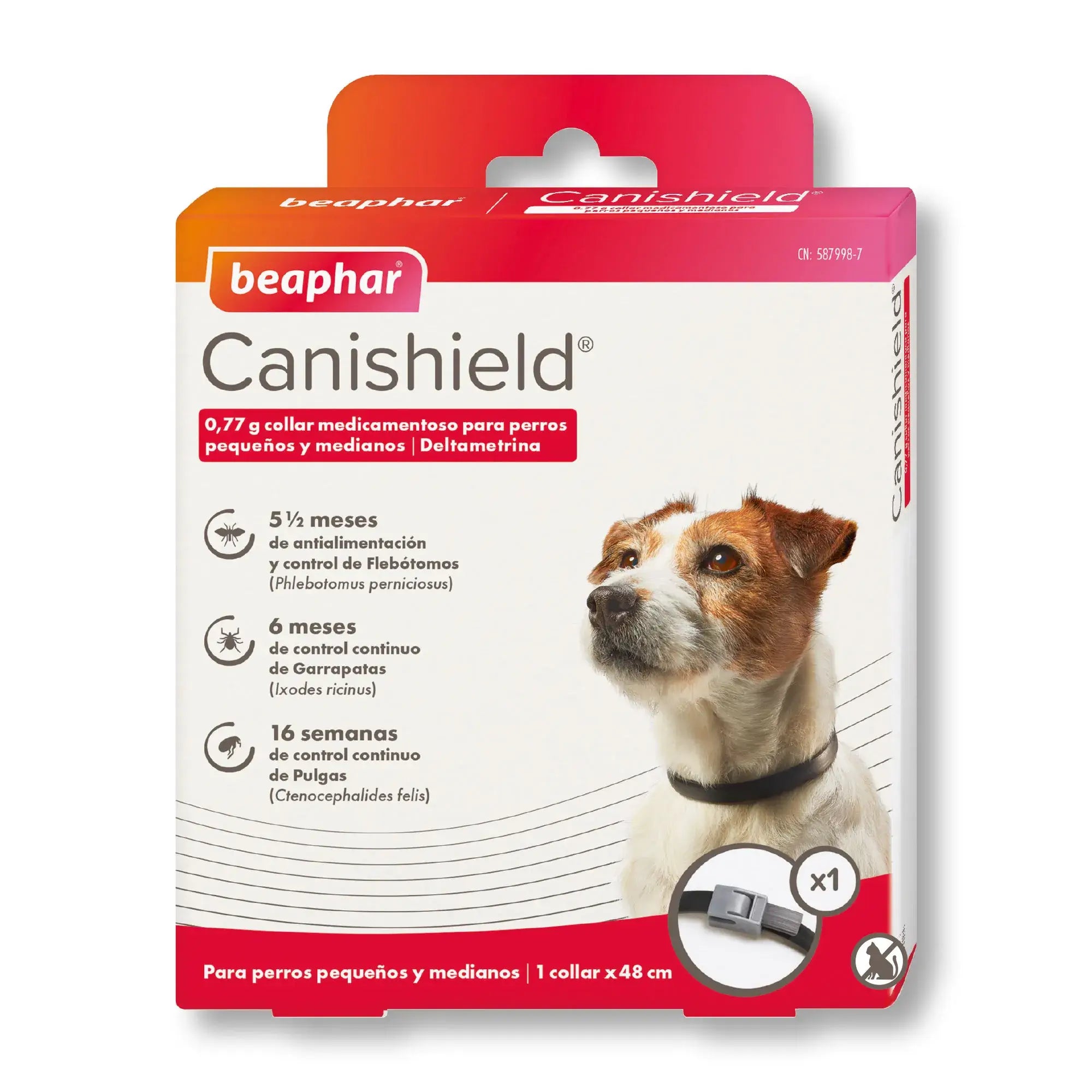 Beaphar Canishield Dog Collar, 48 cm 2 Units