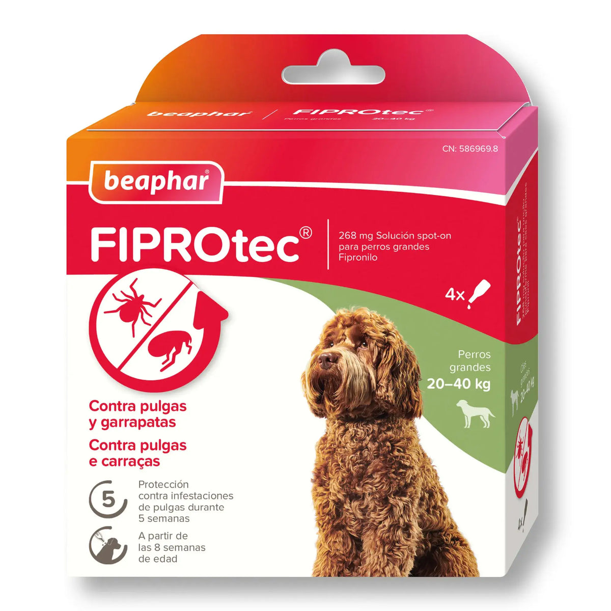 Beaphar Fiprotec Spot On Large Dog 20-40Kg 4 Pip x 2,68 ml