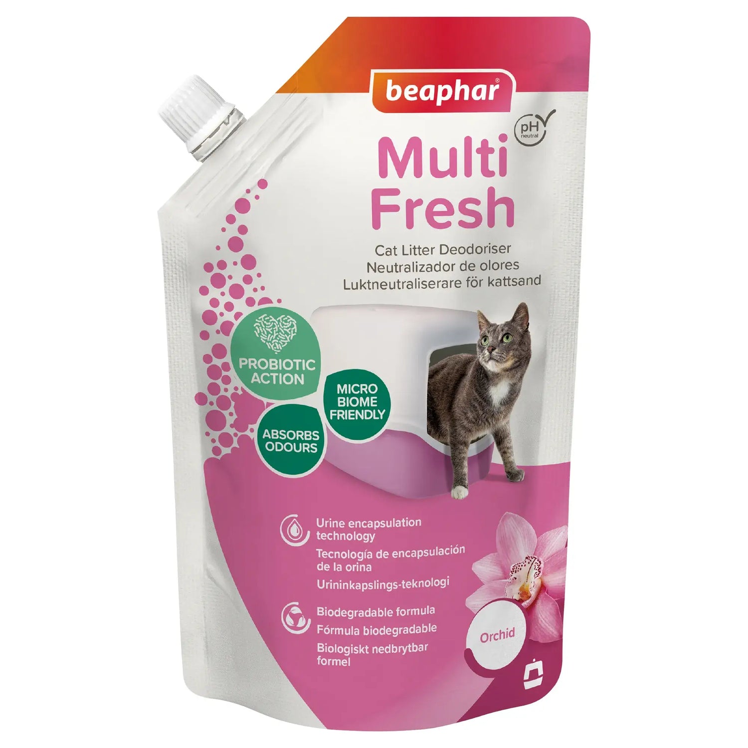 Beaphar Multifresh Neutralises Odour Neutralises Orchid Sand, 400 grams