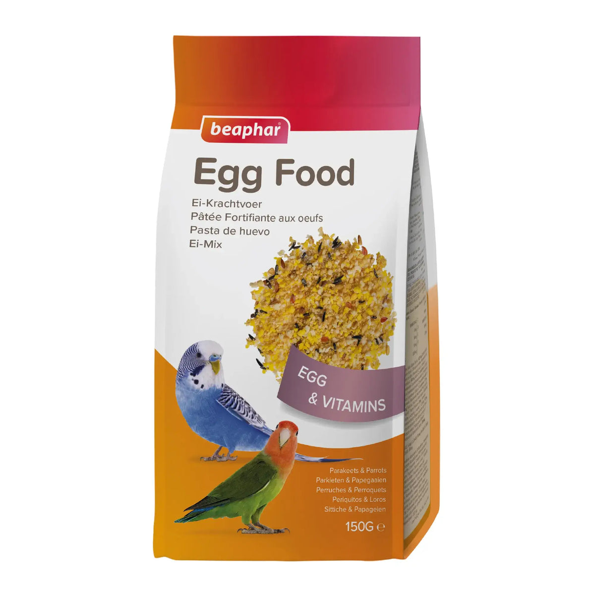 Beaphar Parakeet Egg Paste Parakeets Lovebirds Parrots, 150 g