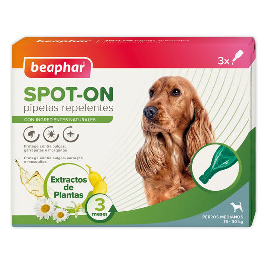 Beaphar Antiparasitic Repellent Pipettes Dog Med, 3x2 ml