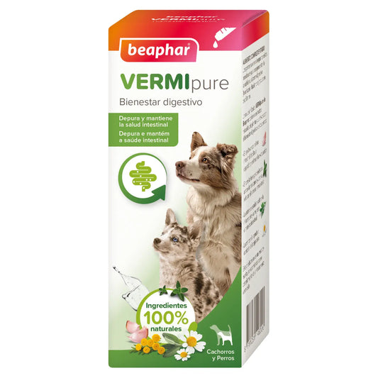 Beaphar Vermipure Natural Dogs Liquid Solution, 50 ml