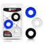Beast Rings Set 3 Penis Rings 3 Colours 1.6 Cm