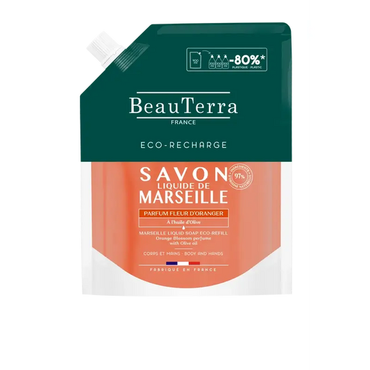 Beauterra Body Hygiene Refill Marseille Soap Orange Blossom 900 Ml
