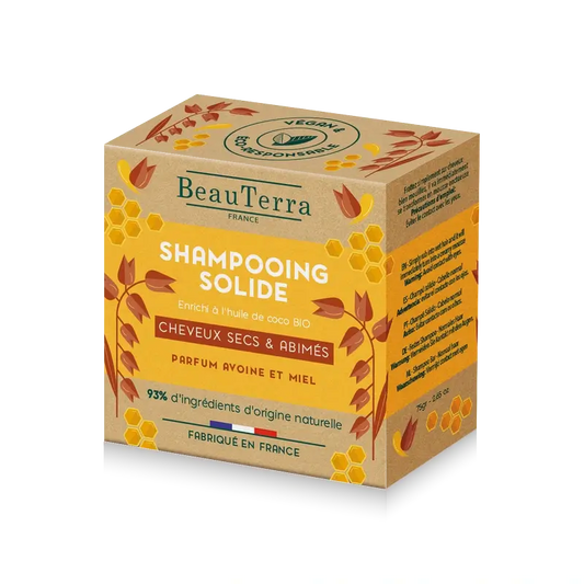 Beauterra Solid Oatmeal & Honey Solid Shampoo (Dry Hair) , 75 g
