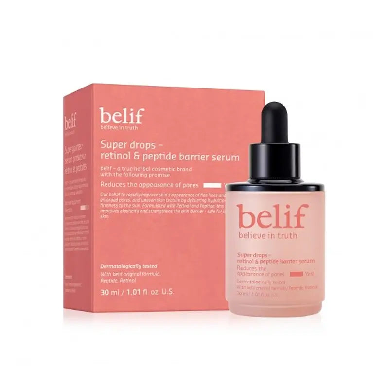 Belif Super Drops - Retinol & Peptide Barrier Serum , 30 ml