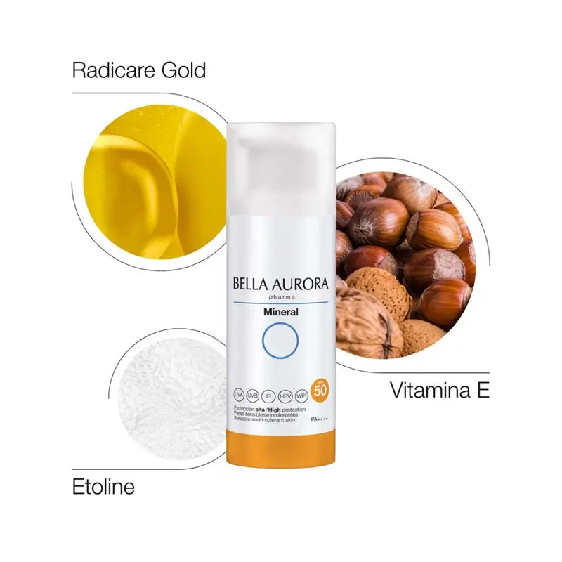 Bella Aurora Mineral Pharma Sunscreen, 50 ml