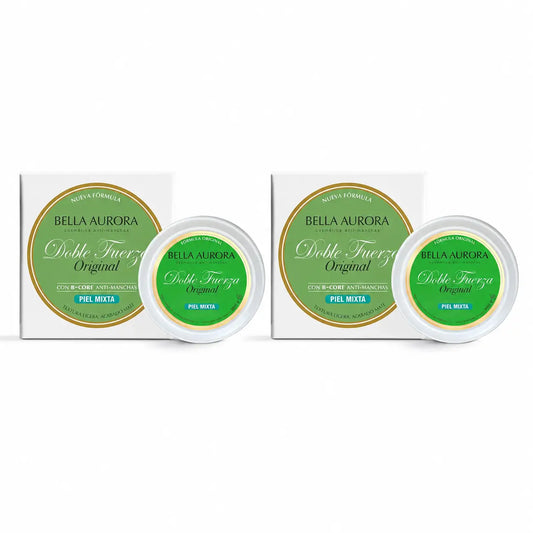 Bella Aurora Double Strength Matt Anti-Blemish Foundation for Combination Skin, 30 g, pack of 2