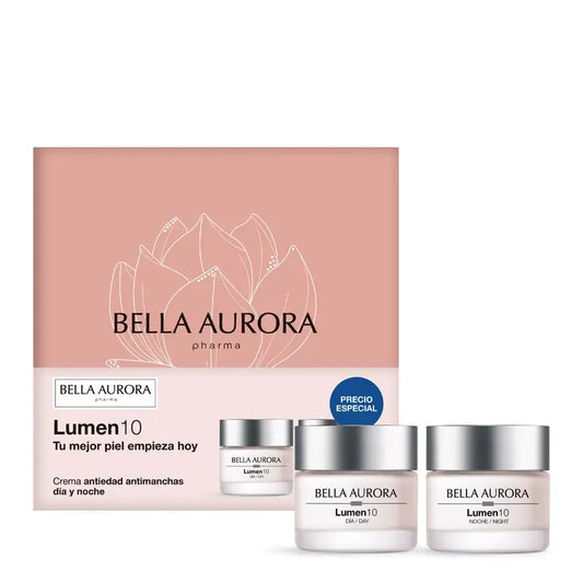 Bella Aurora Pack Lumen10 - Ritual For Spots, Wrinkles And Dullness, 50 + 50 ml