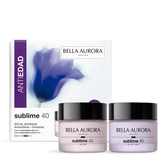 Bella Aurora Sublime 40 Pack: Anti-Ageing, Antioxidant and Anti-Stress Ritual, 50 + 50 ml