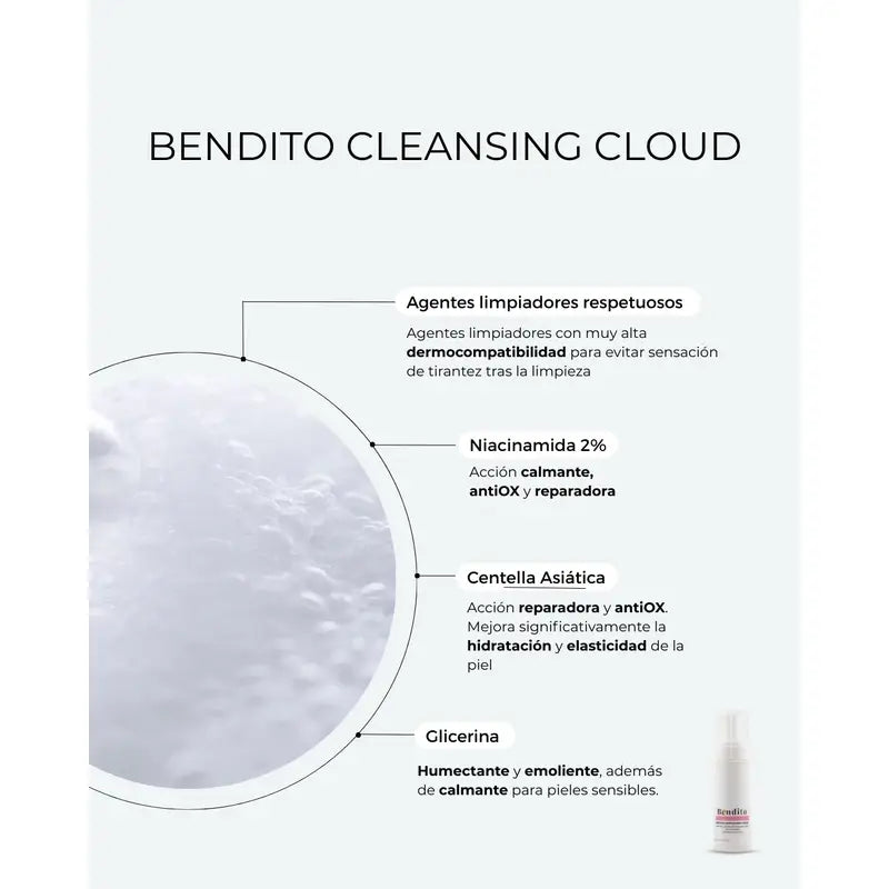 Bendito Cleansing Cloud Cleansing Foam, 150 ml