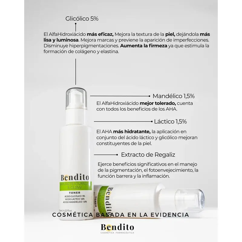 Blessed Exfoliating Skin Retexturizing & Gl8W Exfoliating Toner, 125 Ml