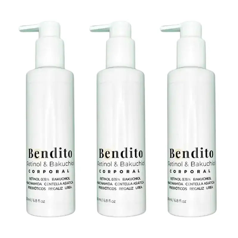 Bendito Retinol & Bakuchiol Body Cream, Pack 3 x 200 ml