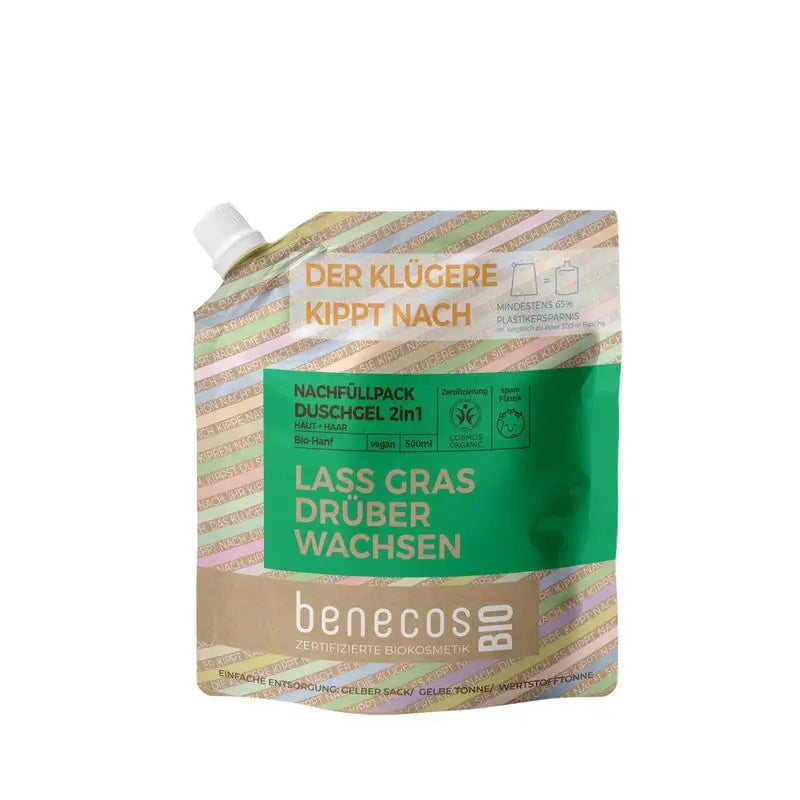 Benecos 2 In 1 Bath Gel Hemp Refill 500ml Bio Vegan