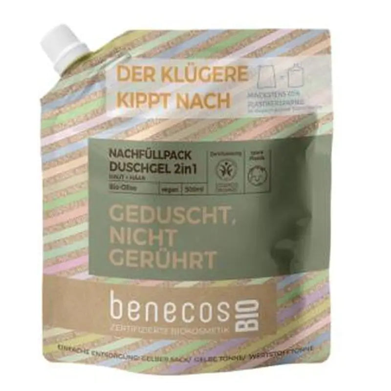 Benecos Olive 2 In 1 Bath Gel Refill 500Ml. Bio Vegan