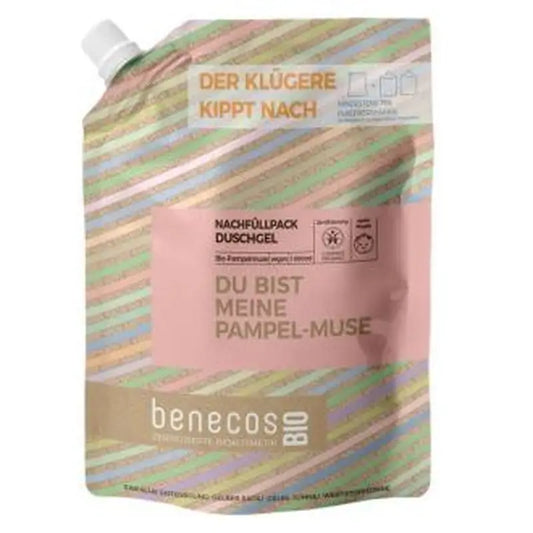 Benecos Grapefruit Bath Gel Refill 1Lt Bio Vegan