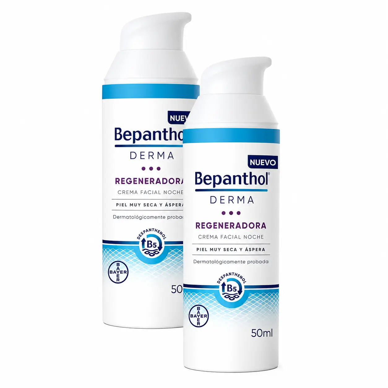 Bepanthol Regenerating Facial Night Cream, Pack of 2 x 50 ml
