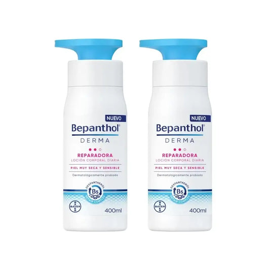 Bepanthol Derma Repairing Daily Body Lotion, 2X400 Ml