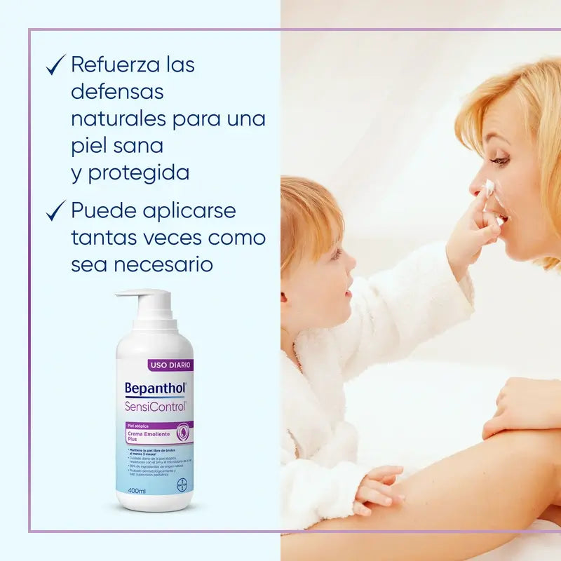 Bepanthol SensiControl Emollient Cream for Atopic Skin Irritations, 400 ml