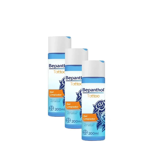 Bepanthol Tattoo Cleansing Gel, Pack of 3 x 200 ml