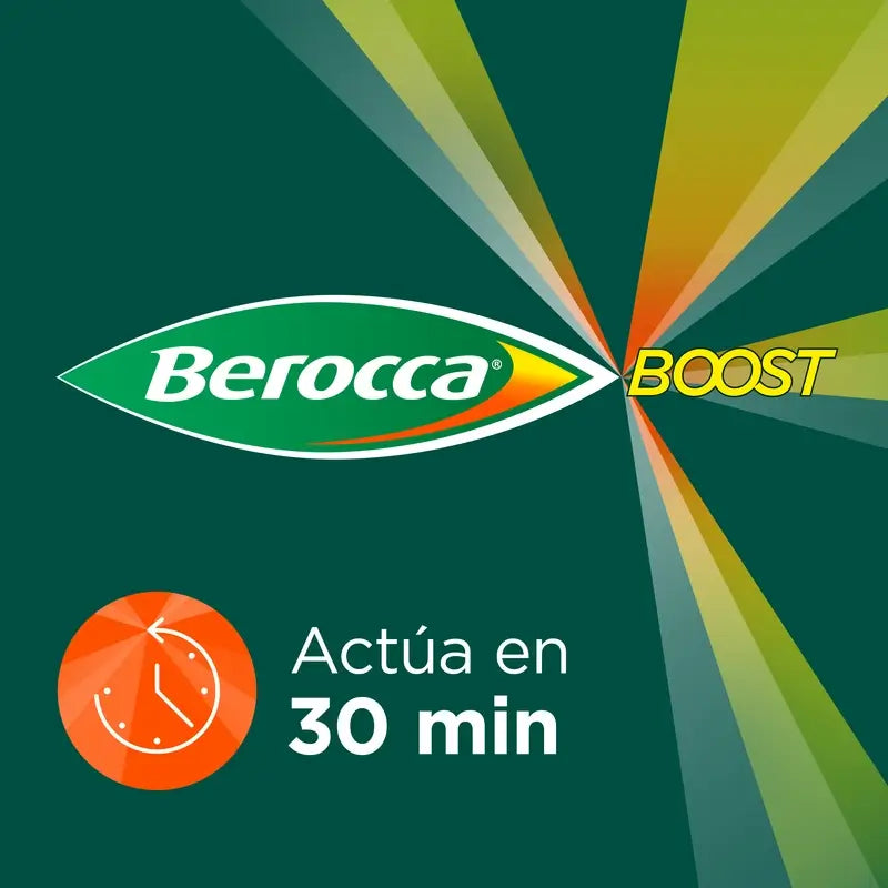 Berocca Boost Magnesium, Vitamins and Minerals with Guarana, 15 Effervescent Tablets