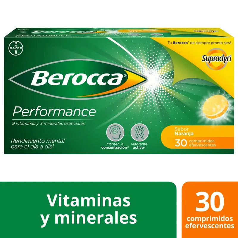 Berocca Performance Orange, 30 Effervescent Tablets