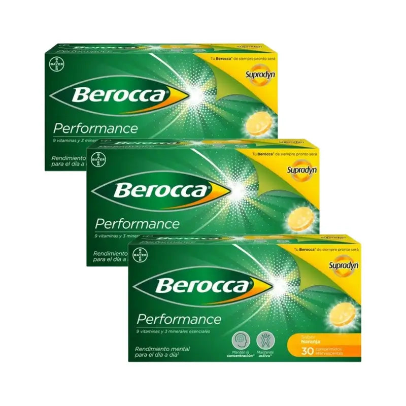 Berocca Performance Orange, 3X30 Effervescent Tablets