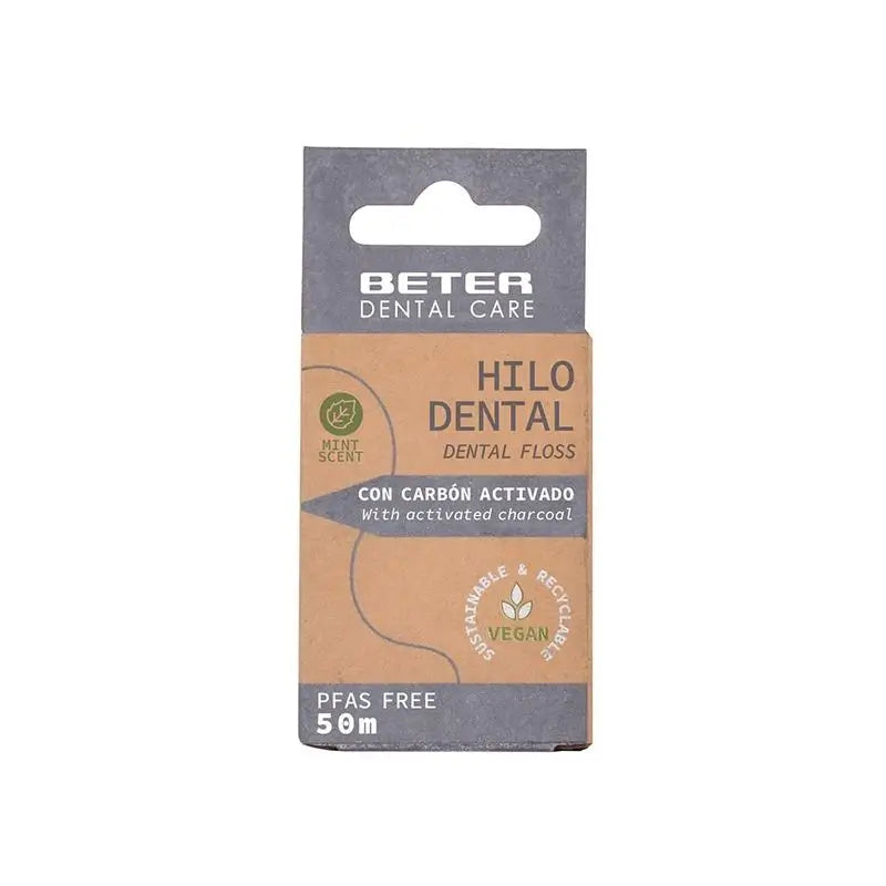 Beter Dental Care Activated Charcoal Dental Floss 50 M