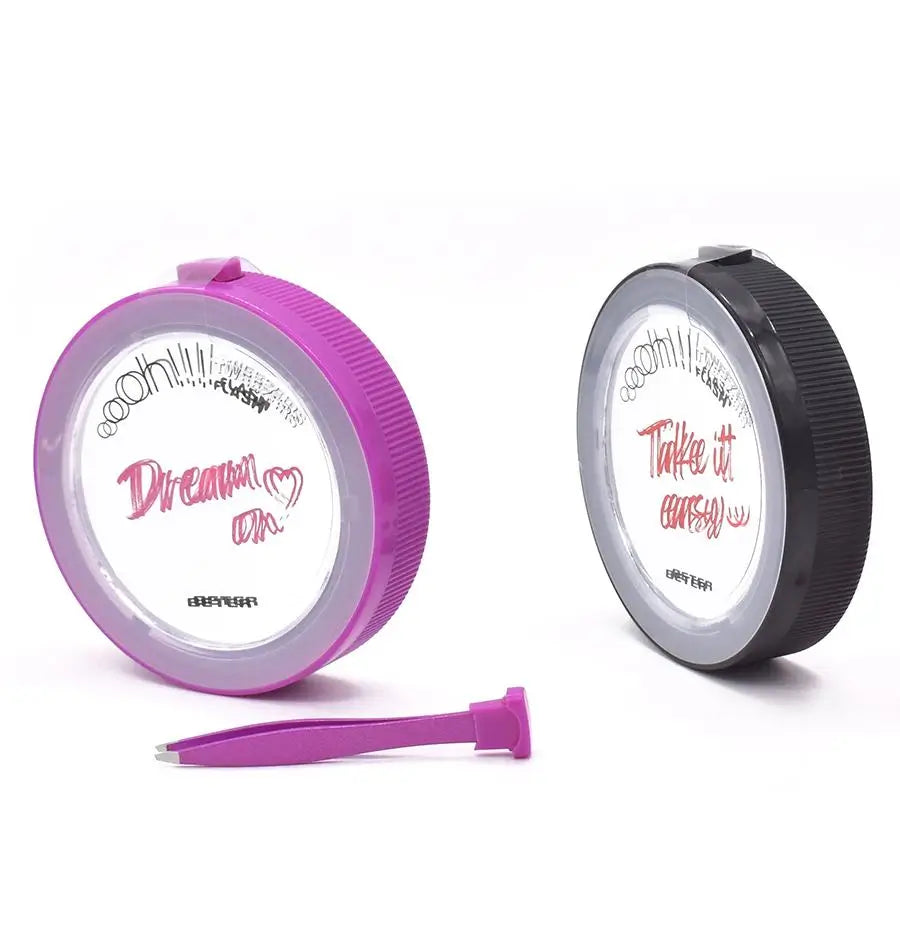 Beter Oooh! Double Mirror With Led Light And Slanted Tip Tweezers