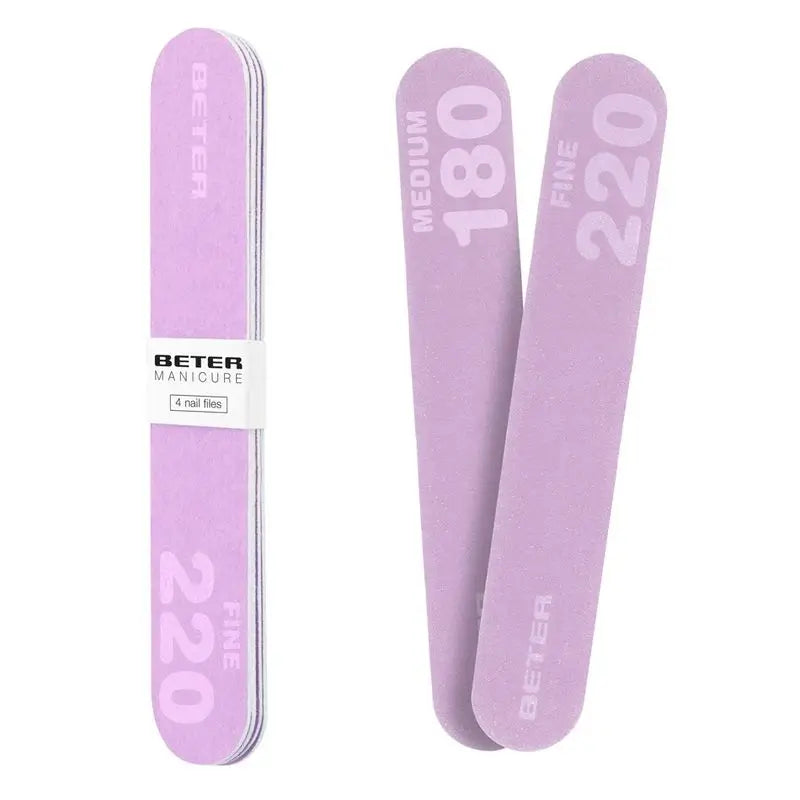 Beter Pack 4X Nail Files, Fibreglass 180/220 Grit