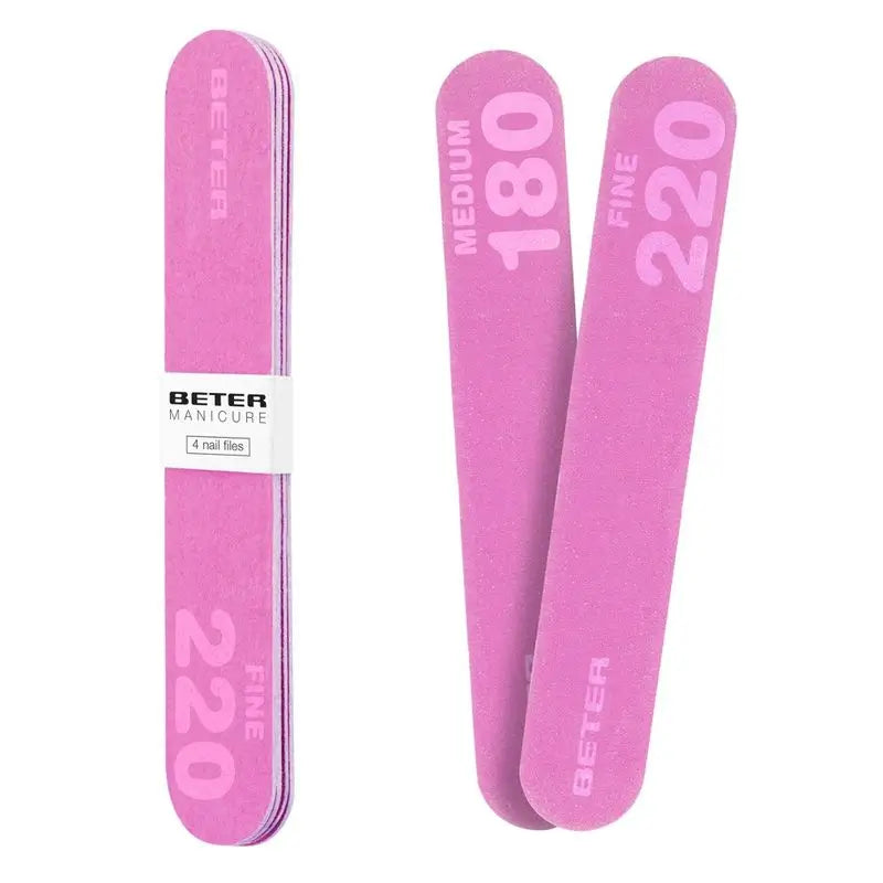 Beter Pack 4X Nail Files, Fibreglass 180/220 Grit