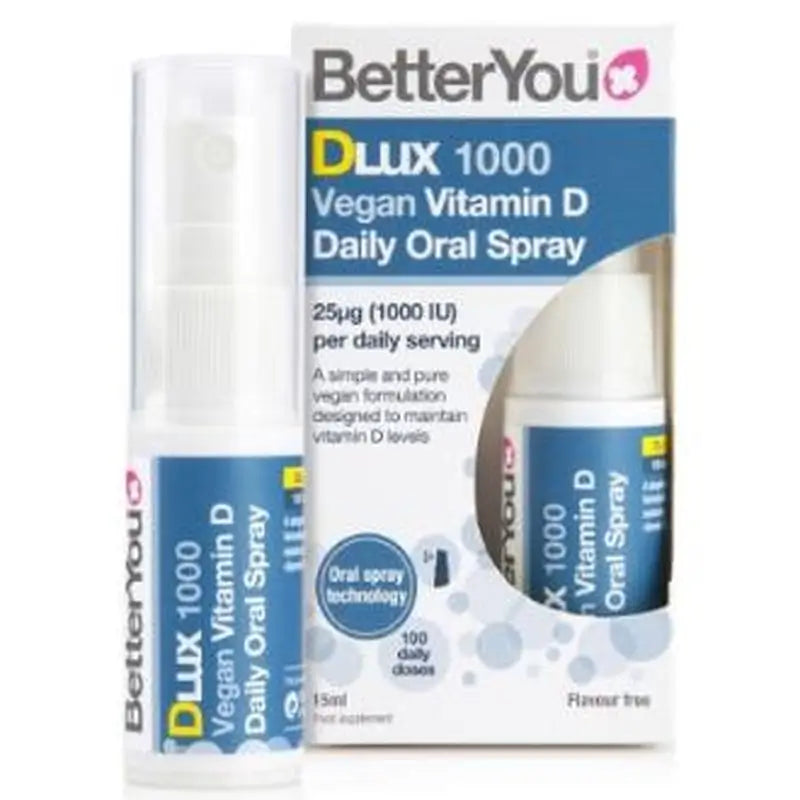Better You D1000 Vegan Vit D Oral Spray 15Ml.