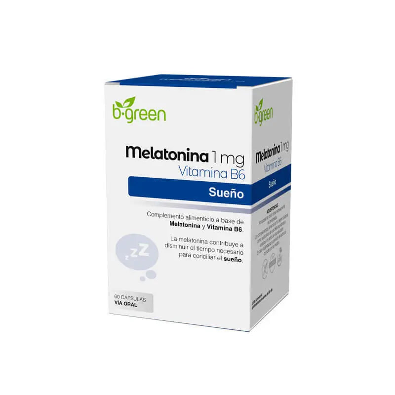 B-Green Melatonin 1 mg Sleep, 60 capsules