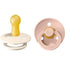 BIBS 2 Soothers Colour Round Blush/Ivory 6/18 Months