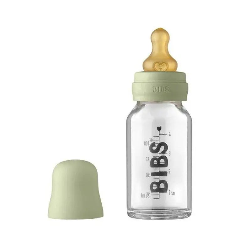 BIBS Baby Bottle Glass Sage110Ml