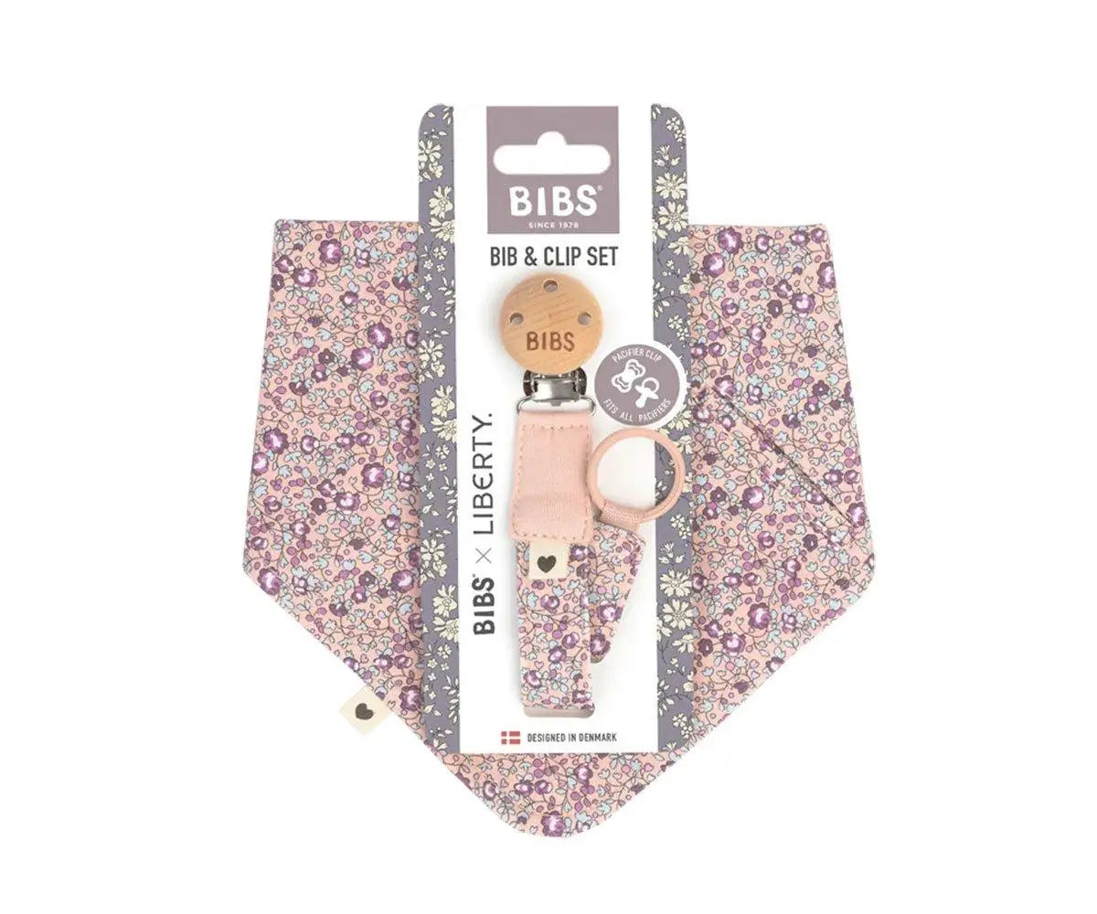 Bibs Liberty Pack Bibs Liberty Bibs & Dummy Holder Pack Eloise Blush