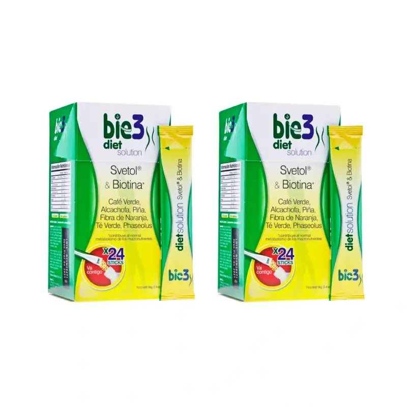 Bie3 Diet Solution With Svetol And Biotin, Pack 2, 4 Gr 24 Sachets