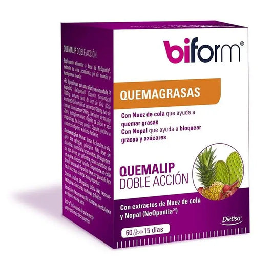 Biform Quemalip Double Action, 60 Capsules