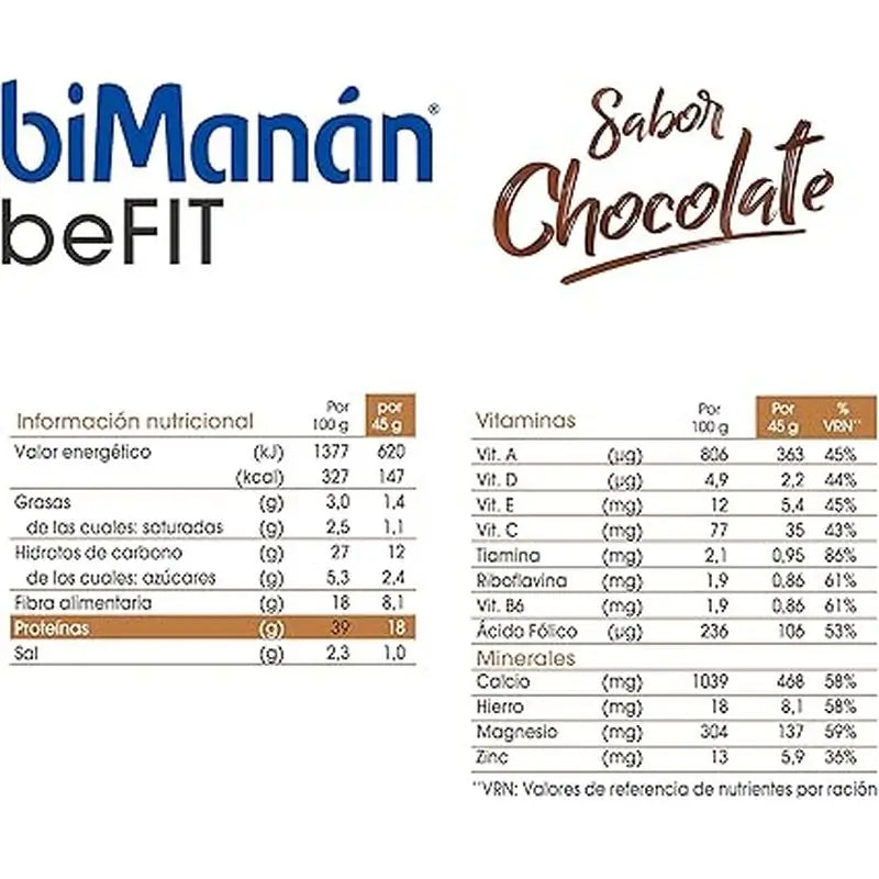 biManán Befit Chocolate Flavour 12 Creams